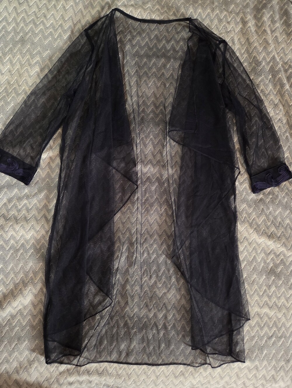 Sheer Navy Nightgown